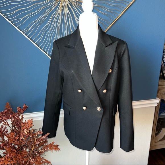 NWOT Lioness Black Double-Breasted Blazer - Picture 6 of 6